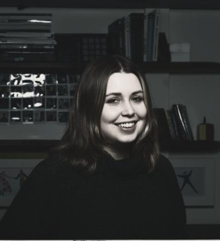 Portrait headshot of our artist in residence, Amelia Daiz